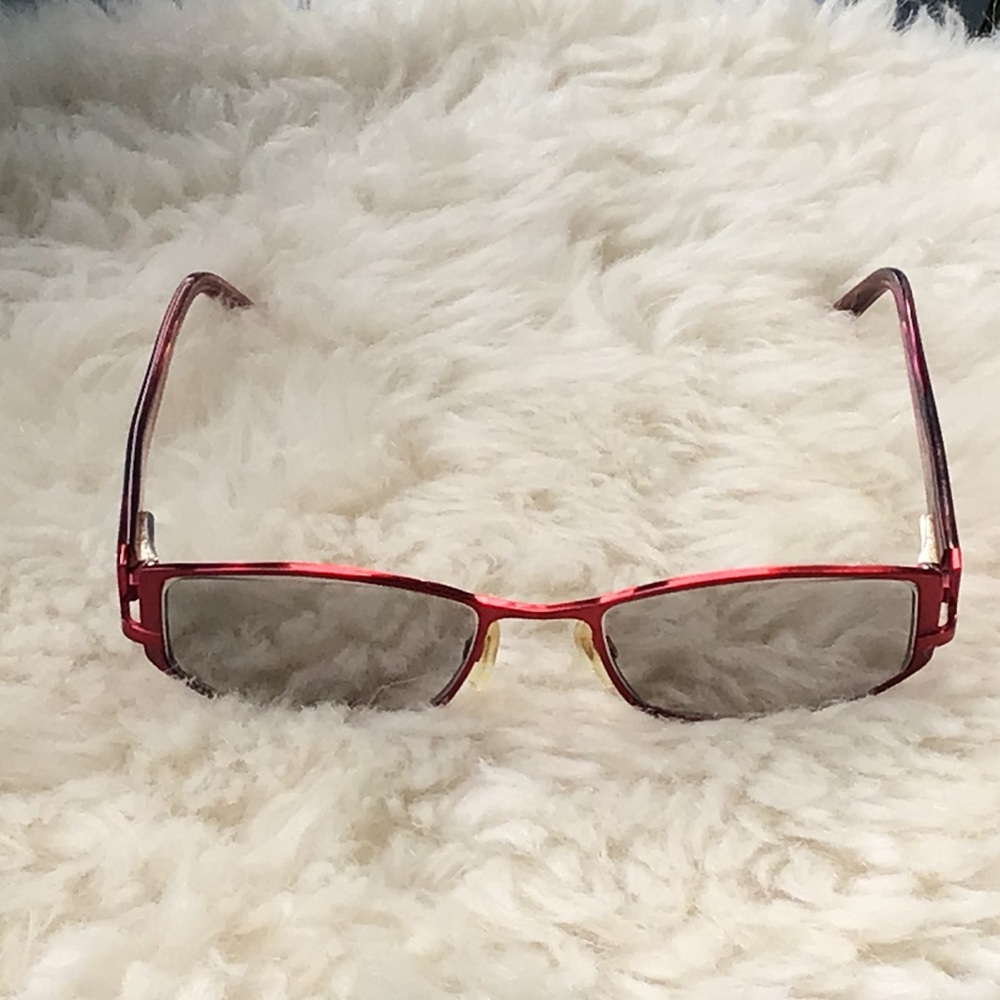 Skaga Eyeglasses 3404 Scandinavian Eyewear -Red, Pink and Orange Titanium Frame. - Picture 9 of 16